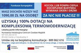 <b>CZERSK. HURTOWNIA INSTALACYJNA CENTRUM. UZYSKAJ 100% DOTACJI NA KOMPLEKSOWĄ TERMOMODERNIZACJĘ (OFERTA)</b>