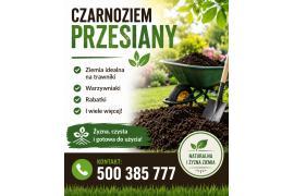<b> CZARNOZIEM PRZESIANY, ZIEMIA DO OGRODU I NIE TYLKO (OFERTA) </b>
